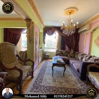 شقة للايجار المفروش 150م سموحةشارع اسماعيل سرى