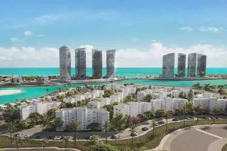 كوندو شاليه للبيع 107 متر 56 متر جاردن هاسيندا ووترز