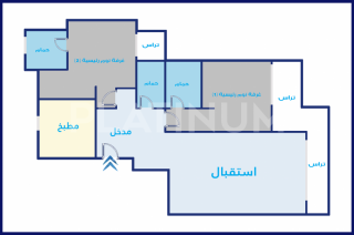 شقة للايجار المفروش في كمبوند ذا ادرس الشيخ زايد