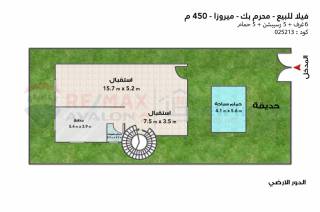 شقة مرخصة للبيع 125م بمحرم بيك ش زين العابدين
