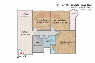 شقة للبيع 175 متر جليم ش احمد فتحي