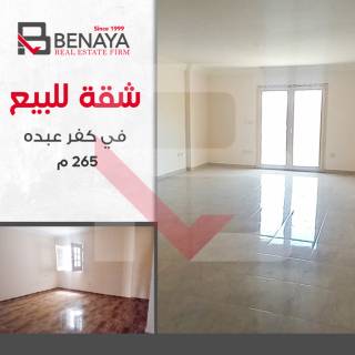 شقه 215 متر للبيع كفر عبده شارع الاسماعليه