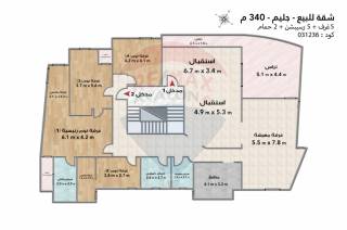 شقة سكنية للبيع 70م بالم هيلز الإسكندرية