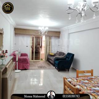 شقة للايجار المفروش 125 متر سيدى جابر