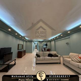 شقة للبيع 260 متر رشدي شارع سوريا الرئيسي