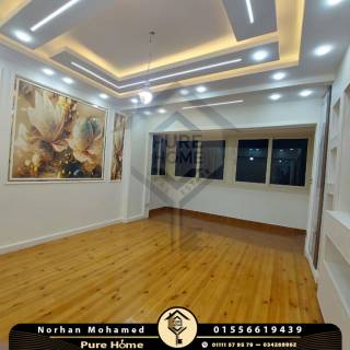 شقة للايجار المفروش 145 متر الاقبال علي الترام