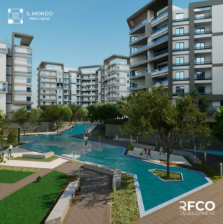 شقة للبيع بمساحة 122م في العاصمة الادارية ساحرة