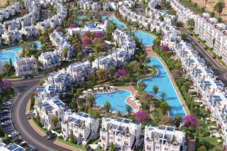 شاليه ارضي بجاردن للبيع ايكو مينا 120 م