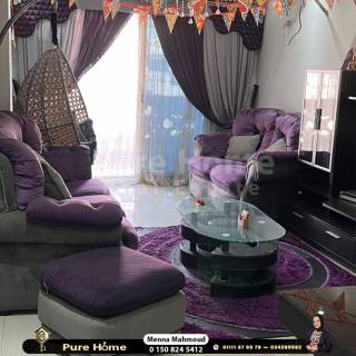 شقه للبيع بسموحه بشارع زكى رجب مساحتها 210م