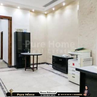 مقر إدارى مفروش للايجار لوران شارع ابو قير مباشرة