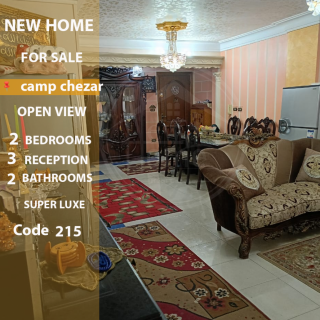 شقة للبيع 200 متر كامب شيزار شارع بورسعيد