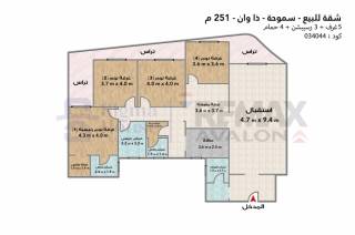 شقة للايجار المفروش سموحة شارع النصر