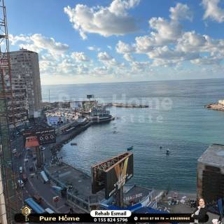 شقة للايجار المفروش جليم علي البحر مباشرة