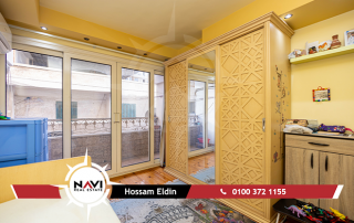 شقة للايجار 120م كفر عبدة خطوات من حديقة اللنبي