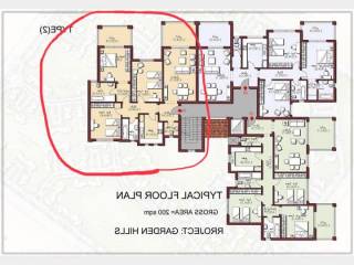 شقةللبيع كمبوند جاردن هيلزاكتوبر