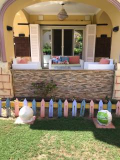 شالية للبيع 3 غرف ارضى بجاردن فى لازوردى باى