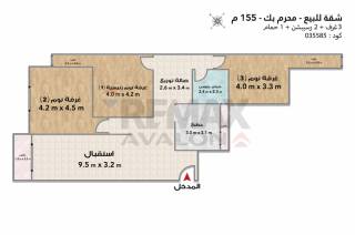 شقة للبيع 107 متر صواري الشركة السعودية المصرية