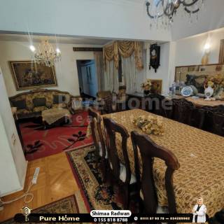 شقه للبيع 265 متر رشدي علي الترام مباشرة عمارة براند