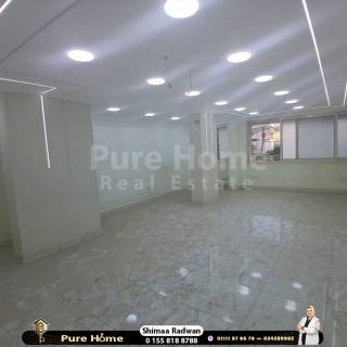 شقة إداري للإيجار 100 متر سموحة شارع فوزي معاذ