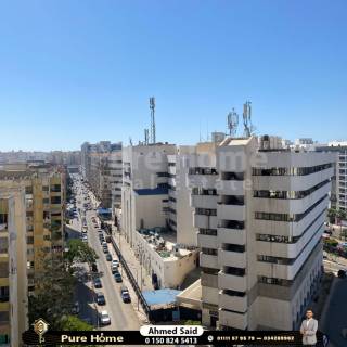 شقة للايجار سموحة كومباوند سكاي لاين
