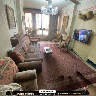 شقة للبيع 150 متر رشدى متفرع من شارع ابو قير