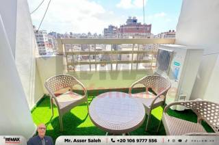 شقة مفروشة و مكيفة للايجار 140م ميامي