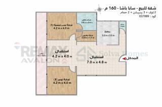 شقة للبيع 400 متر سابا باشا شامل علي البحر مباشرة
