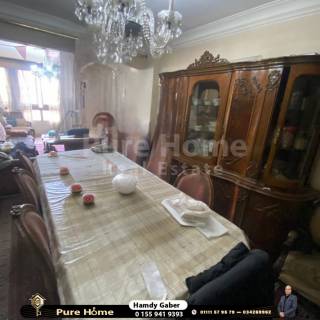 شقة للايجار المفروش 300 متر رشدى ش احمد شوقى