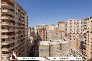 شقة للبيع 153 متر الإبراهيمية تاني نمرة من شارع ابو قير