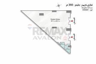 محل للإيجار 350 متر جليم شارع أبوقير